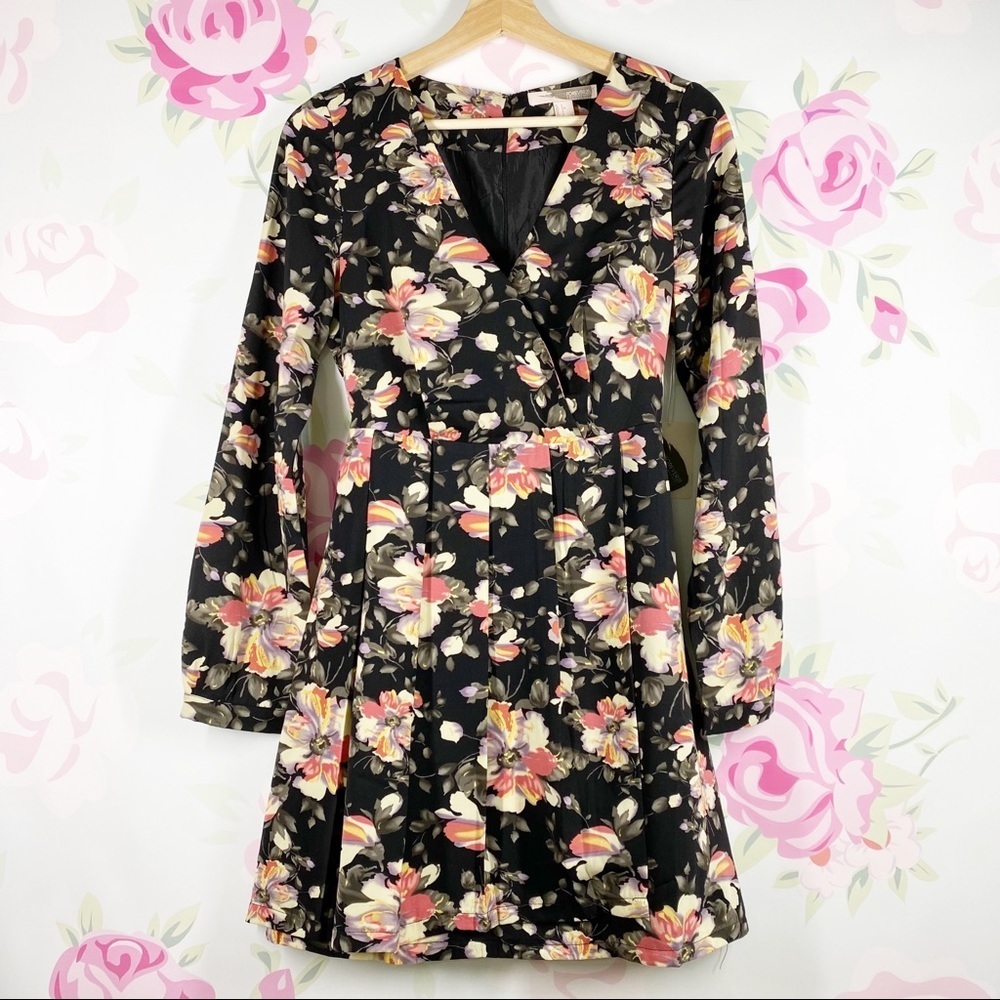 NEW Forever 21 Floral Pleated Dress S